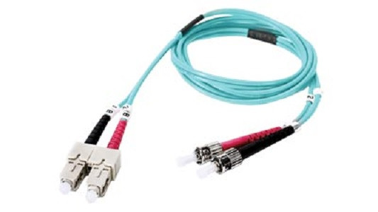 Liberty Cable DMM10STSC-003M 9.84 ft Duplex Fiber Optic Patch cable OM3 Laser Optimized Multimode SC-ST