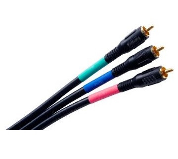 Liberty Cable Z100CV12FT 12 ft Z100 Triplex RCA Component Video cable