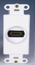 Liberty Cable WJ-DECHD1-WH Keystone Decorator Style rotating HDMI faceplate insert