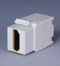 Liberty Cable ISKM-HD-WH Keystone compatible HDMI connector pass through inserts