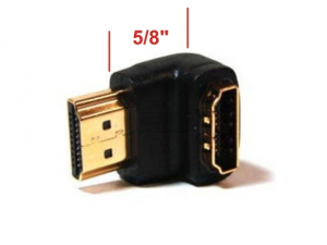 Liberty Cable HDMH90FD HDMI angled adapter with exit 90 degrees down