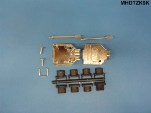 Liberty Cable MHDTZK9K Metal DE series hoods for DB9 and VGA formats with thumbscrews