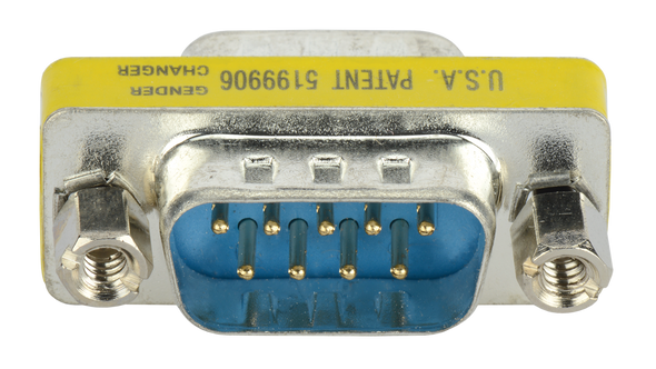 Liberty Cable V21 Economy D-SUB Coupler and Adapter DB9 Male to Male Panel Mount