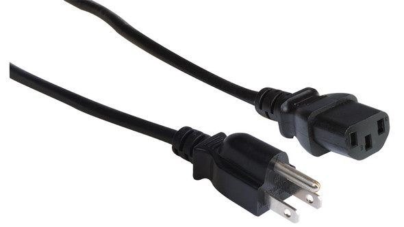 Liberty Cable P10A-SH-15P-C13-06 6 ft Economy UL listed Shielded NEMA 5-15P to IEC 60320 C13 18 AWG 10 Amp Power Cords