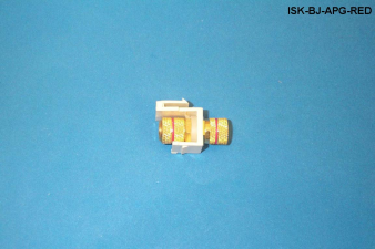 Liberty Cable ISK-BJ-APG-RED Keystone compatible Speaker Banana inserts