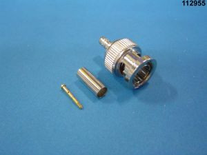Liberty Cable 112955 BNC Crimp Plug for mini-RG59 solid cable