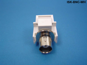 Liberty Cable ISK-BNC-WH Keystone compatible BNC pass through inserts