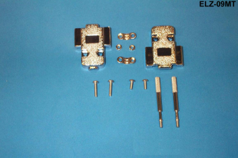 Liberty Cable ELZ-09MT Metallized Plastic DE series hoods for DB9 and VGA formats