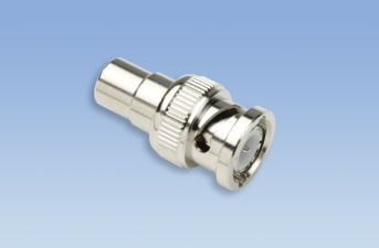 Liberty Cable 32-3109BU Interseries Adapter BNC plug to RCA jack in-line format