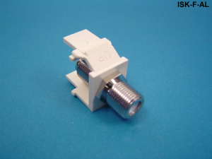 Liberty Cable ISK-F-AL Keystone compatible F connector pass through inserts