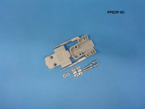 Liberty Cable PPEDP-9C Economy Plastic DE series hoods for DB9 and VGA formats
