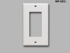 Liberty Cable WP-DEC-AL Keystone Decorator Style 1 gang smooth faceplate