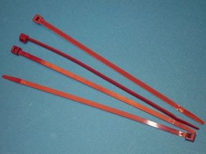 Liberty Cable CT-P-8 Cable Tie burgundy Plenum rated