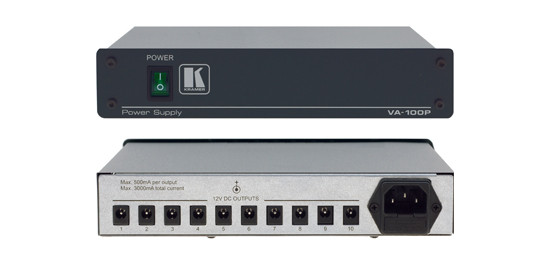 Kramer VA-100P 10-Outlet Power Supply for 12V DC Kramer Models