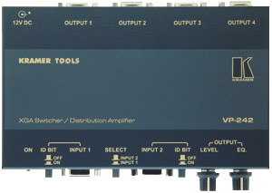 Kramer VP-242 2x1:4 XGA Switcher & DA