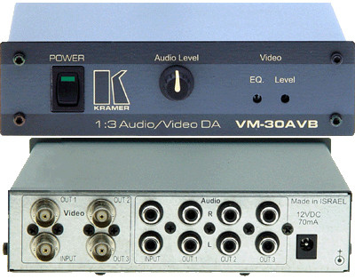 Kramer VM-30AVB 1:3 U Audio & CV DA (BNCs)