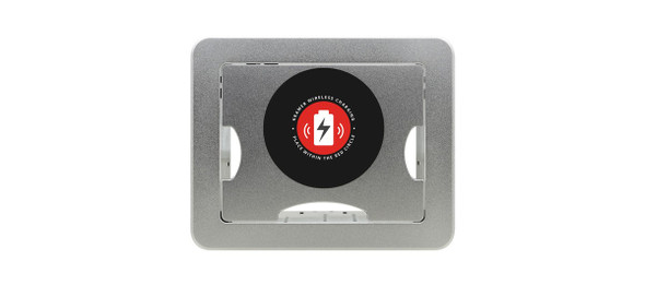 Kramer TBUS-1-KWC(BC) Table Well Modular AV Box with Wireless Charging - Silver