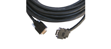 Kramer CP-GM/GM/XL-50 15-pin HD (M-M) Plenum Cable, Molded Straight to Backshell 45o. DDC Support - 50 FT