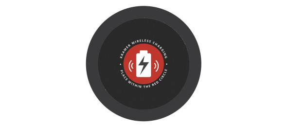 Kramer KWC-1(B) In Table Mounted Wireless QI Charging Pad - Black