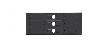 Kramer T6F-09 9 Insert Slots (Includes 6 Blank & 3 Cable Pass-Through Inserts)