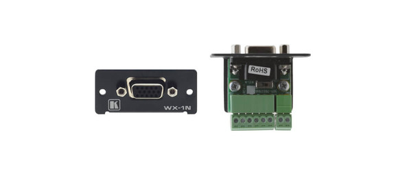 Kramer WX-1N(G) XGA to Terminal Block Adapter - Gray Wall Plate