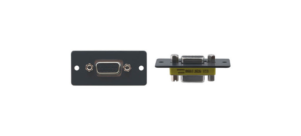 Kramer WX-FM(G) Wall Plate 15-Pin HD (F) to Wall Plate 15-Pin HD (M) Wall Plate Insert - Gray