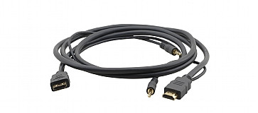 Kramer C-MHMA/MHMA-15 HDMI (M) to HDMI (M) Flexible with Ethernet & 3.5mm Stereo Audio - 15 FT