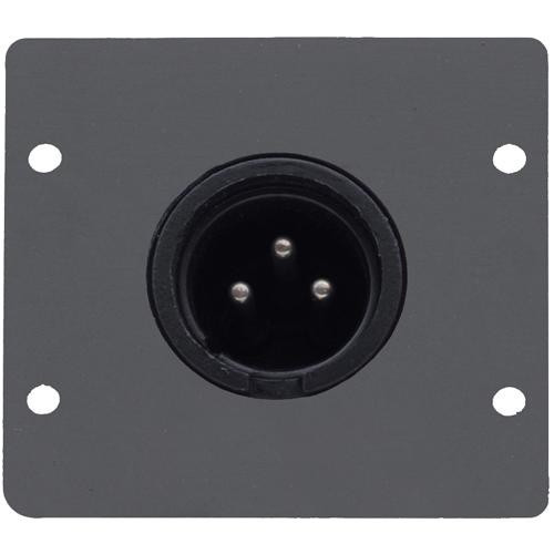 Kramer WA-1XLM(B) Three-Pin XLR Male Wall Plate Insert (Black)