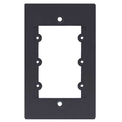 Kramer FRAME-1G(G) 1 Gang Frame - Holds 3 Wall Plate Inserts - Gray