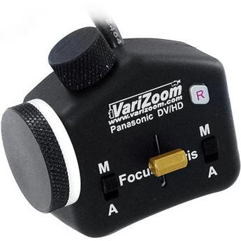 Varizoom VZ-STEALTH-PZFI Mini Joystick Zoom/Focus/Iris Control for Panasonic Cameras w/ 2.5mm "Zoom" & 3.5mm "Focus/Iris" Jacks