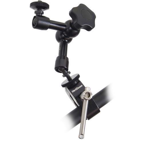Varizoom VZ-MICROARM-K Miniature Articulated arm w/ shoe mount, reversible 1/4"-20 thread, and universal mounting clamp