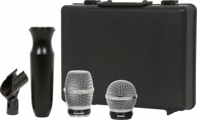 Galaxy Audio GA64DH Galaxy Audio GA64DH ERGOMIC Dual Element Wired Handheld Microphone Pack, Includes GA64 Mic Head, GA64SC Mic Head, GA64 Handle, Mic Clip, Carrying Case
