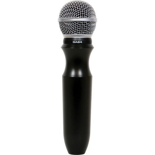 Galaxy Audio GA64SC ERGOMIC Supercardioid Condenser Wired Handheld Microphone, Includes GA64 Mic Head, GA64SC Mic Head, GA64 Handle, Mic Clip, Carrying Case