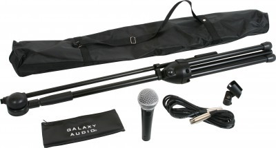 Galaxy Audio RT-66XD Galaxy Audio RT-66XD Complete Handheld Microphone & Stand Kit, 50Hz-15KHz Frequency Response, 250 Ohm Impedance