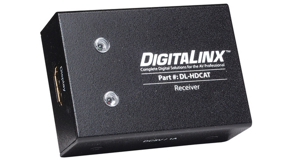 HDMI OVER DUAL TWISTED-PAIR RECEIVER WITH POWER SUPPLY