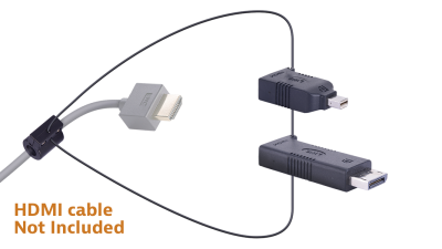 Universal HDMI Adapter Ring Display Port and Mini Display Port