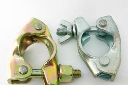 MK Truss Clamps MK1424 P/S Gold Half Coupler Pressed Steel Half Swivel with Wingnut