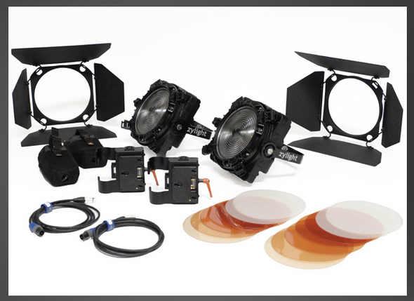 Zylight 26-01054 F8-200 Daylight Dual Head ENG Kit w/ Case- V-Mount