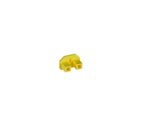 NTI cvr-iecc14-1000 3-Prong IEC C14 Power Connector Cover, Yellow, 1000-Pack