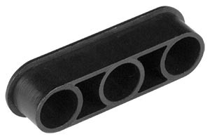 NTI cvr-3rcaf-1000 3 RCA Phono Female Dust Cover, Black, 100-Pack