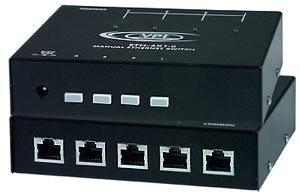 NTI eth-4x1-rs-g 4-Port Manual Gigabit Ethernet Switch with RS232