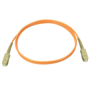 NTI fiber-s-scsc-50-300m Simplex SC Multimode Fiber Optic Cable, 50-Micron, 300 meters