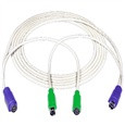 NTI VVKEXT-35 PS/2 Keyboard + Mouse Extension Cable, Male to Female, 35 feet