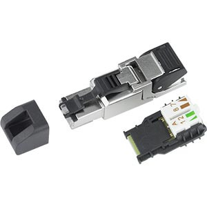 NTI 6a-plg-sh-afa CAT6a Shielded Field Assembly RJ45 Connector, TIA/EIA 568A