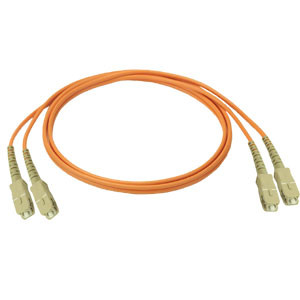 NTI FIBER-D-SCSC-50-30M Duplex SC Multimode Fiber Optic Cable, 50-Micron, 30 meters