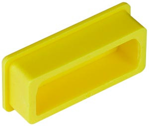 NTI cvr-dvif-y100 DVI Female Dust Cover, Yellow, 100-Pack