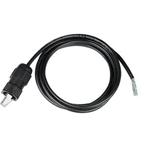 NTI cat5e-wtp-wu-24-black-shld Waterproof CAT5e Stranded Shielded Cable with Waterproof to Unterminated Cable Ends, 24 feet