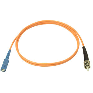 NTI fiber-s-stsc-62-30m Simplex ST-SC Multimode Fiber Optic Cable, 62.5-Micron, 30 meters