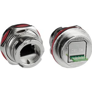 NTI rj45-5ewtp-qr-pcbjck-shldm CAT5e Quick Release Case Side Metal Shielded Waterproof RJ45 Connector with PCB Board