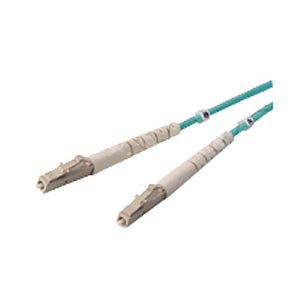NTI fiber-d-lclc-50g-15m 10 Gigabit Duplex LC Multimode Fiber Optic Cable, 50-Micron, 15 meters